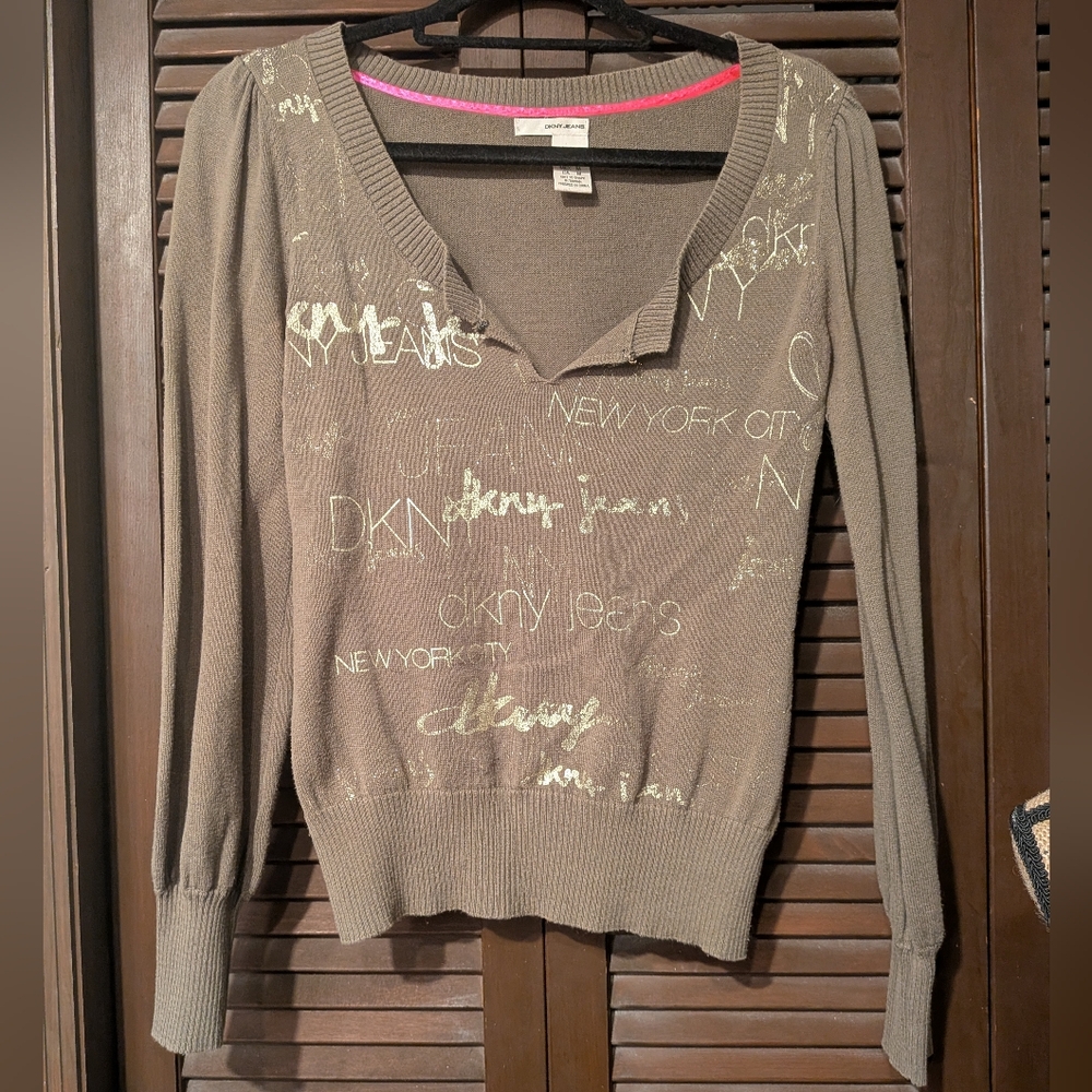DKNY Women's Green Sweater